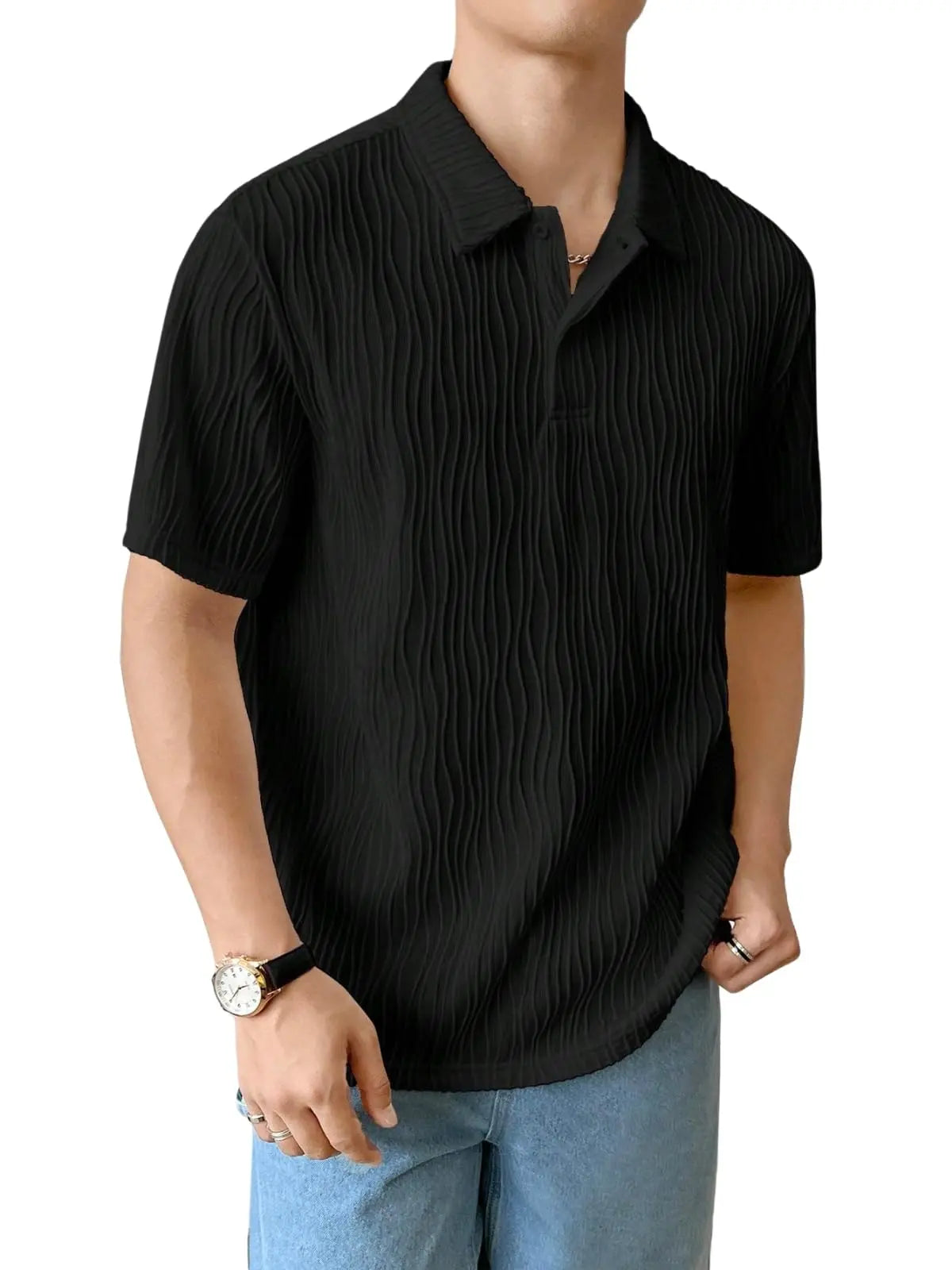 Leriya Fashion Cotton T-Shirt for Men – Soft Breathable Fabric | Regular Fit Half Sleeve Collar Tee for Summer Casual Wear (Available in Plus Size) Solora