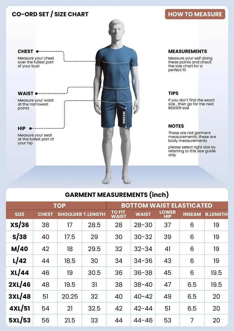 GRECIILOOKS Men's Rayon Co-ord Set|T-Shirt & Shorts Nightwear Set | Summer Loungewear, Beachwear & Night Suit for Daily Comfort Solora