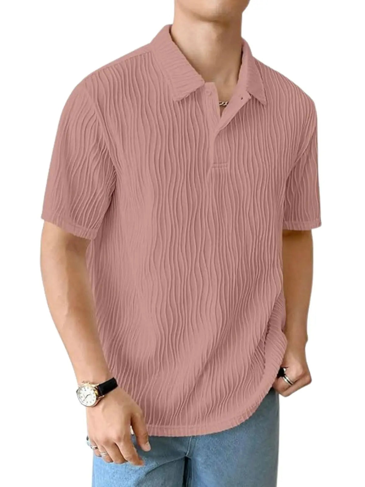 Leriya Fashion Cotton T-Shirt for Men – Soft Breathable Fabric | Regular Fit Half Sleeve Collar Tee for Summer Casual Wear (Available in Plus Size) Solora