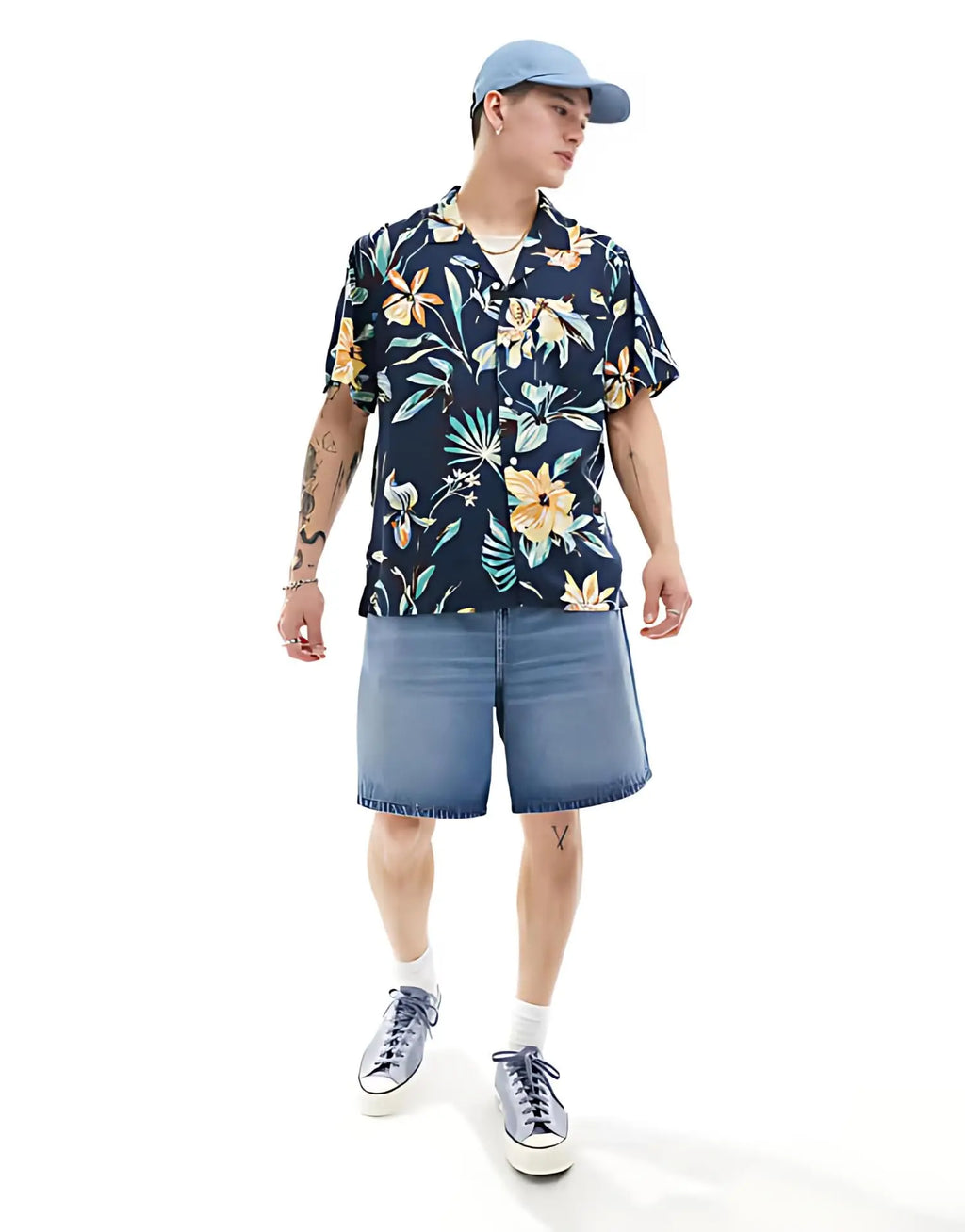 Rich Cotton Fabric Printed Shirt for Men | Summer Shirt for Men | Lightweight Textured Fabric | Spread Collar, Short Sleeves, Relaxed Fit | Perfect for Daily & Weekend Wear Solora