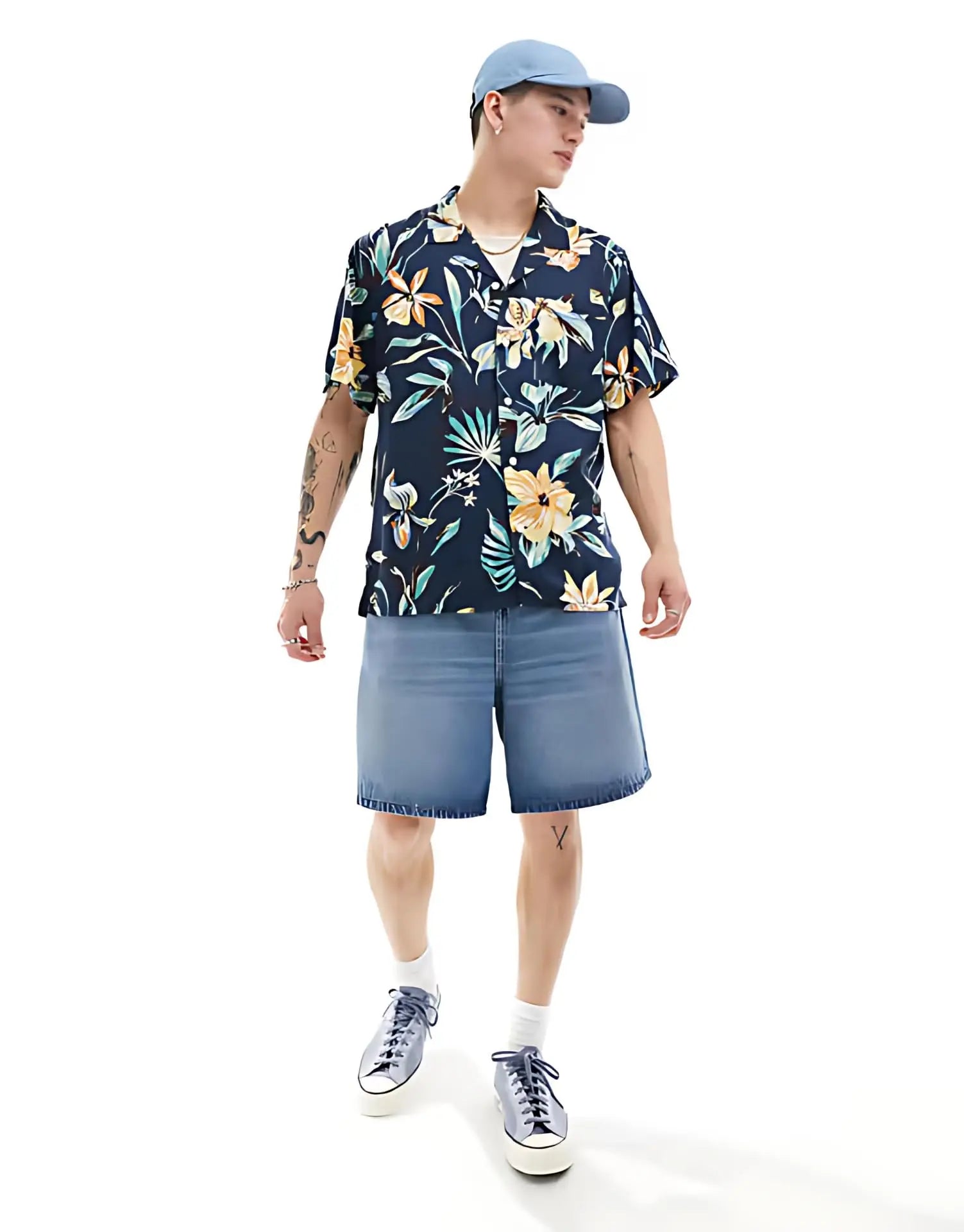 Rich Cotton Fabric Printed Shirt for Men | Summer Shirt for Men | Lightweight Textured Fabric | Spread Collar, Short Sleeves, Relaxed Fit | Perfect for Daily & Weekend Wear Solora