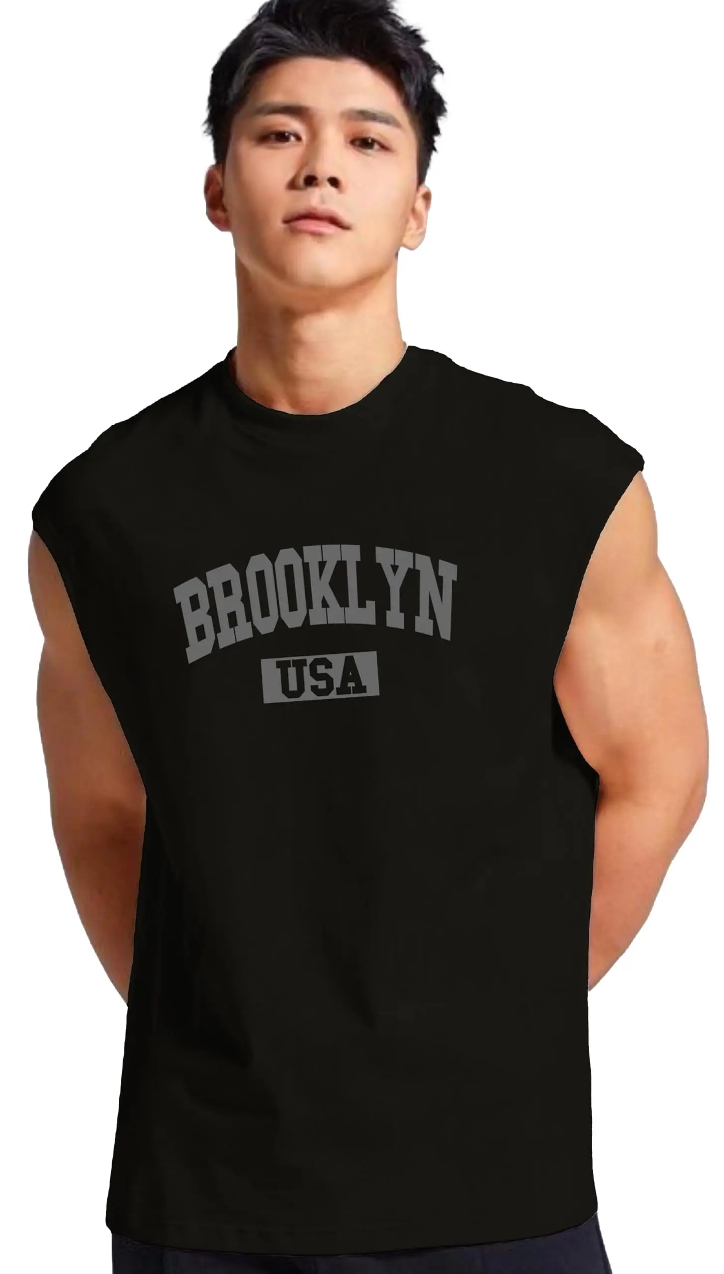 JUARI BE A GENTLEMAN Men's Sleeveless Tank Top – Premium Cotton Blend Muscle Fit Gym Vest | Casual Summer Workout Shirt | Breathable & Lightweight Fitness Wear for Bodybuilding, Running & Daily Use Solora