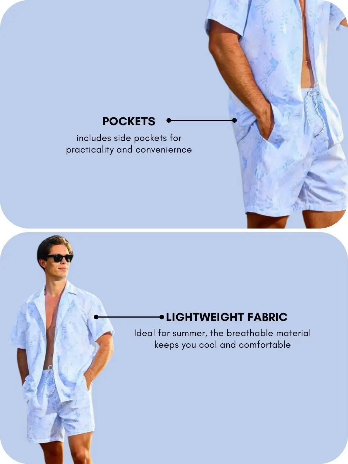 GRECIILOOKS Men's Rayon Co-ord Set|T-Shirt & Shorts Nightwear Set | Summer Loungewear, Beachwear & Night Suit for Daily Comfort Solora
