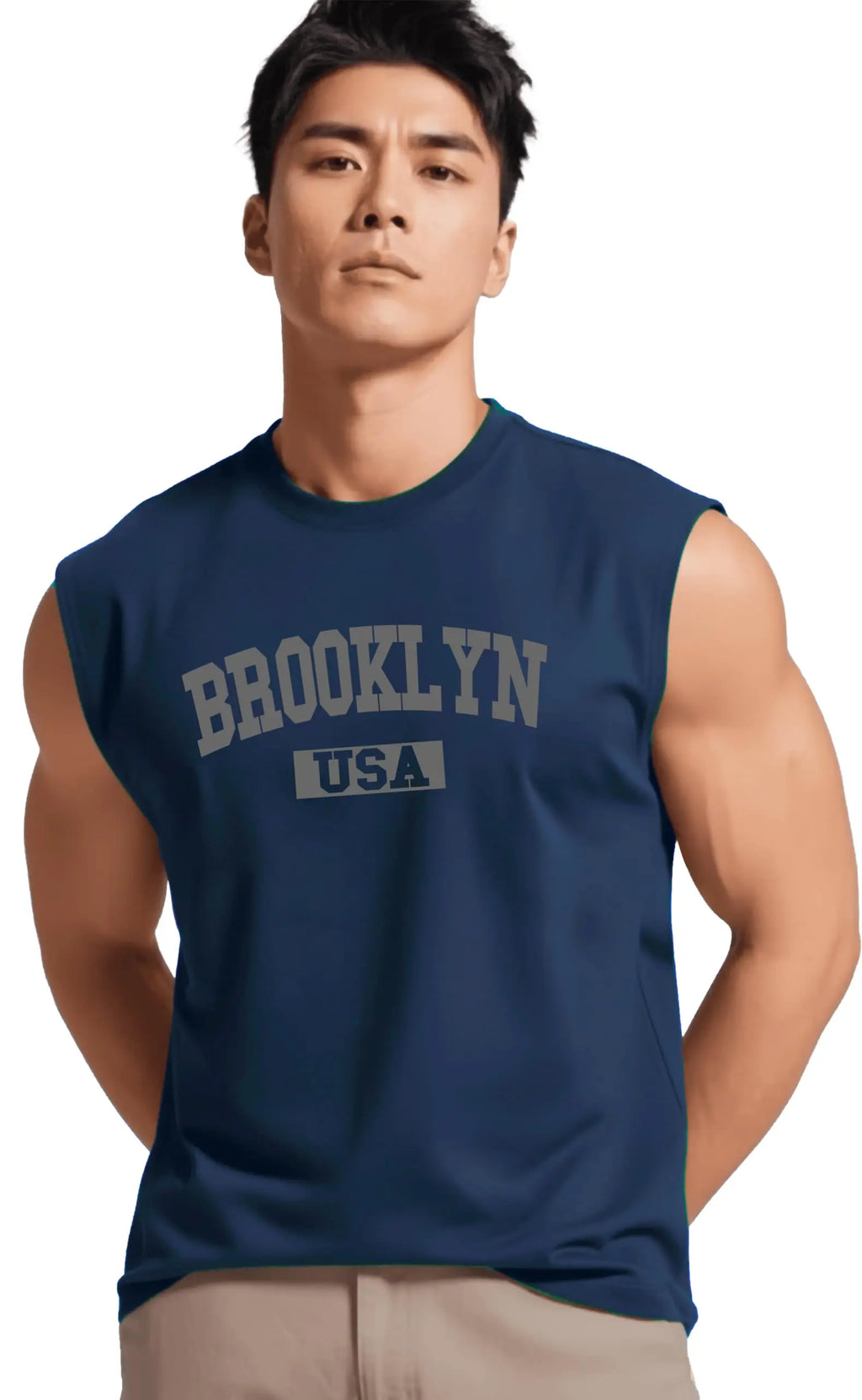JUARI BE A GENTLEMAN Men's Sleeveless Tank Top – Premium Cotton Blend Muscle Fit Gym Vest | Casual Summer Workout Shirt | Breathable & Lightweight Fitness Wear for Bodybuilding, Running & Daily Use Solora