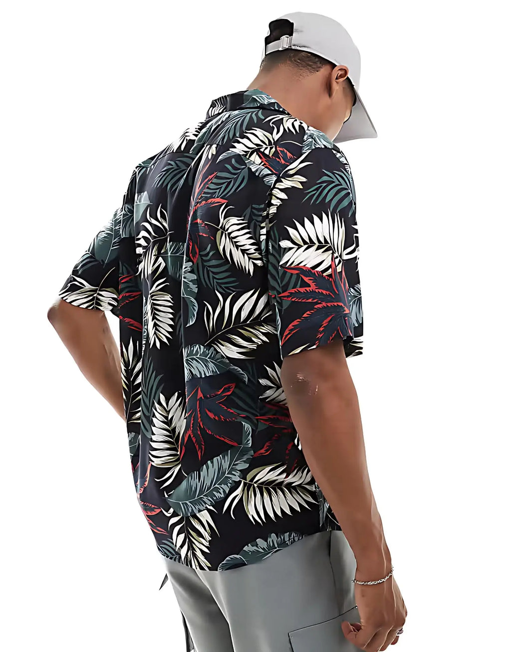 Rich Cotton Fabric Printed Shirt for Men | Summer Shirt for Men | Lightweight Textured Fabric | Spread Collar, Short Sleeves, Relaxed Fit | Perfect for Daily & Weekend Wear Solora