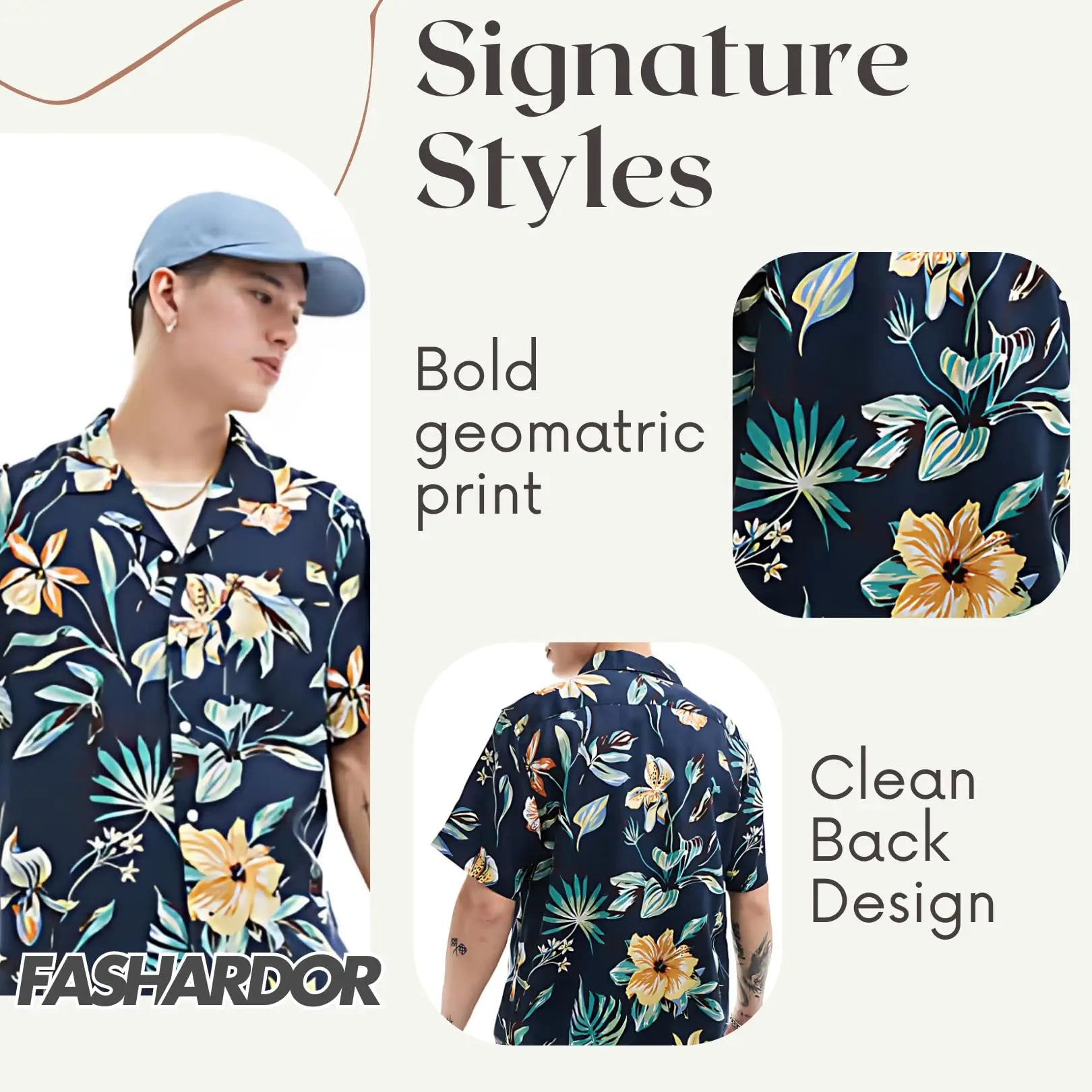 Rich Cotton Fabric Printed Shirt for Men | Summer Shirt for Men | Lightweight Textured Fabric | Spread Collar, Short Sleeves, Relaxed Fit | Perfect for Daily & Weekend Wear Solora