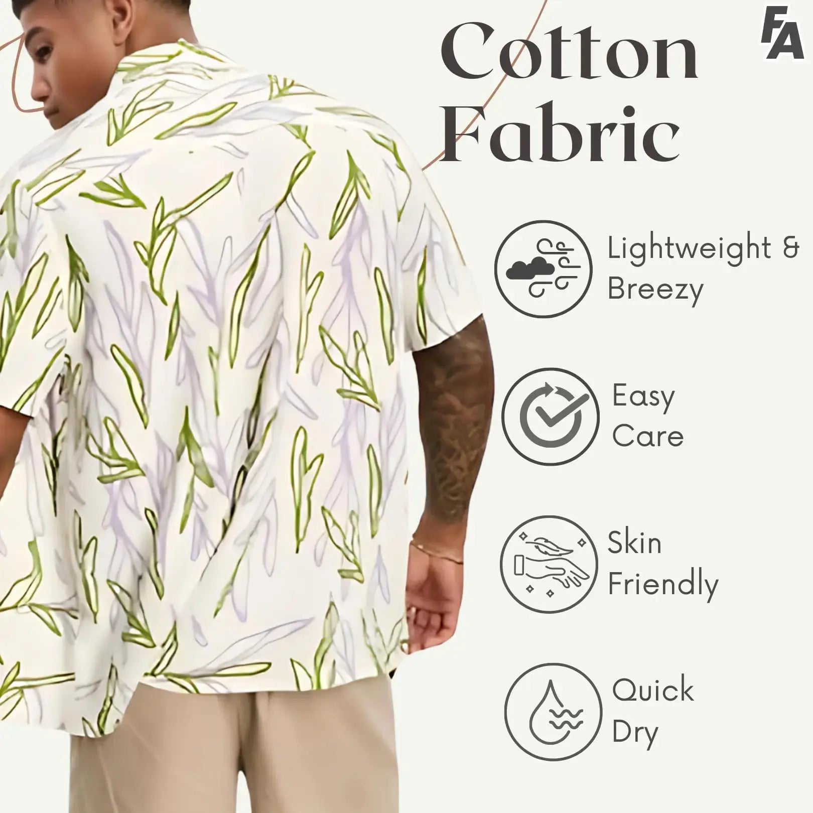 Rich Cotton Fabric Printed Shirt for Men | Summer Shirt for Men | Lightweight Textured Fabric | Spread Collar, Short Sleeves, Relaxed Fit | Perfect for Daily & Weekend Wear Solora