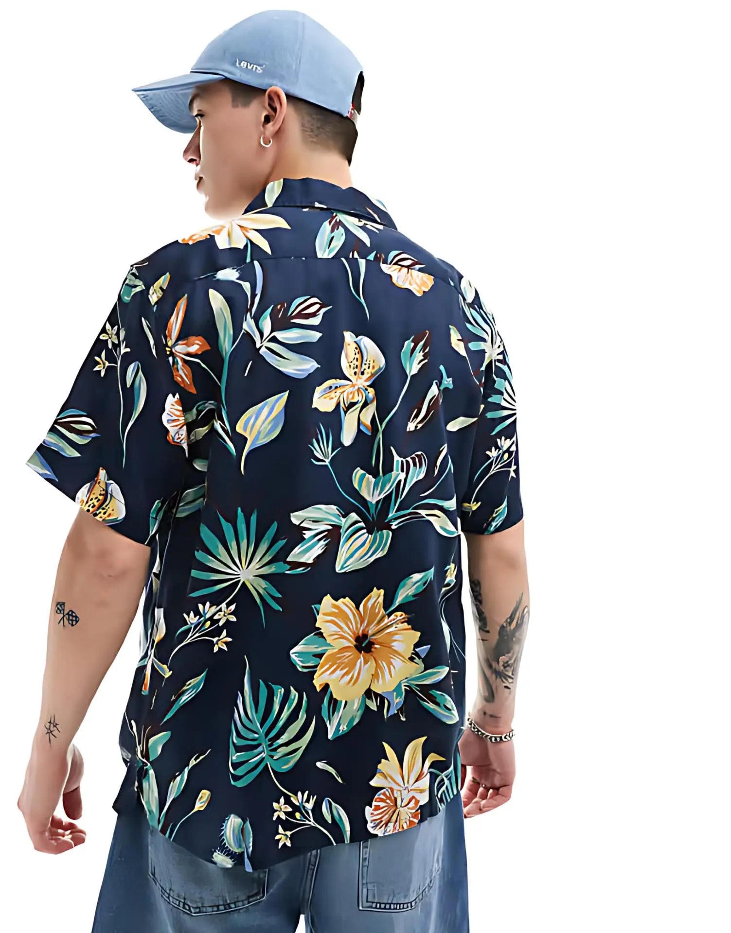 Rich Cotton Fabric Printed Shirt for Men | Summer Shirt for Men | Lightweight Textured Fabric | Spread Collar, Short Sleeves, Relaxed Fit | Perfect for Daily & Weekend Wear Solora