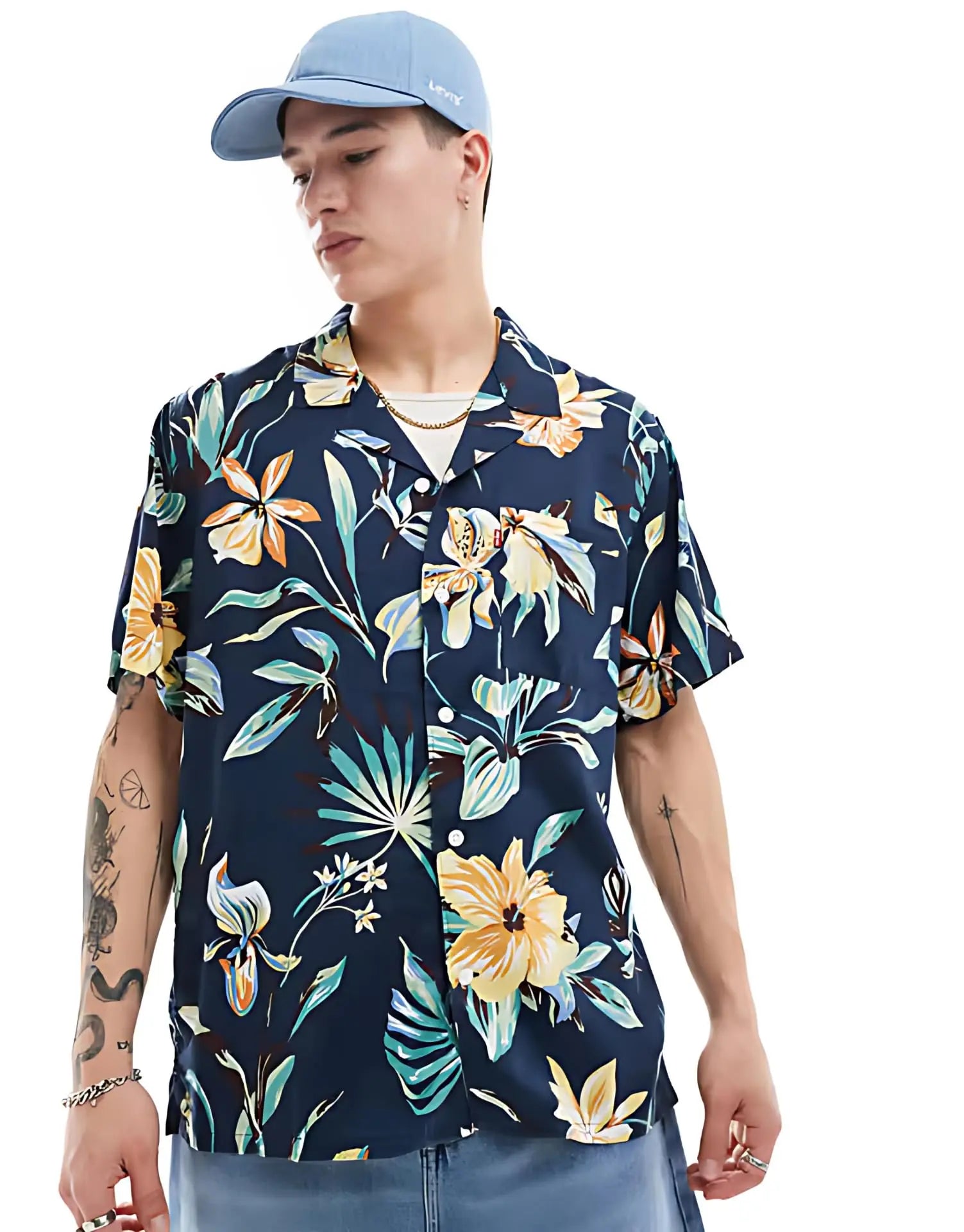 Rich Cotton Fabric Printed Shirt for Men | Summer Shirt for Men | Lightweight Textured Fabric | Spread Collar, Short Sleeves, Relaxed Fit | Perfect for Daily & Weekend Wear Solora