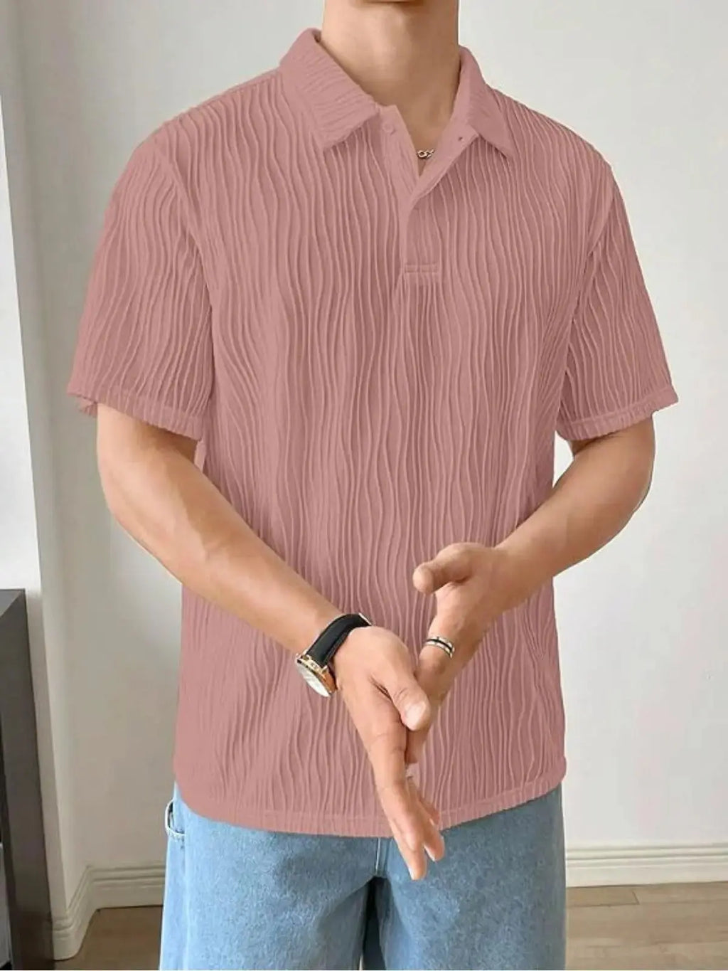 Leriya Fashion Cotton T-Shirt for Men – Soft Breathable Fabric | Regular Fit Half Sleeve Collar Tee for Summer Casual Wear (Available in Plus Size) Solora