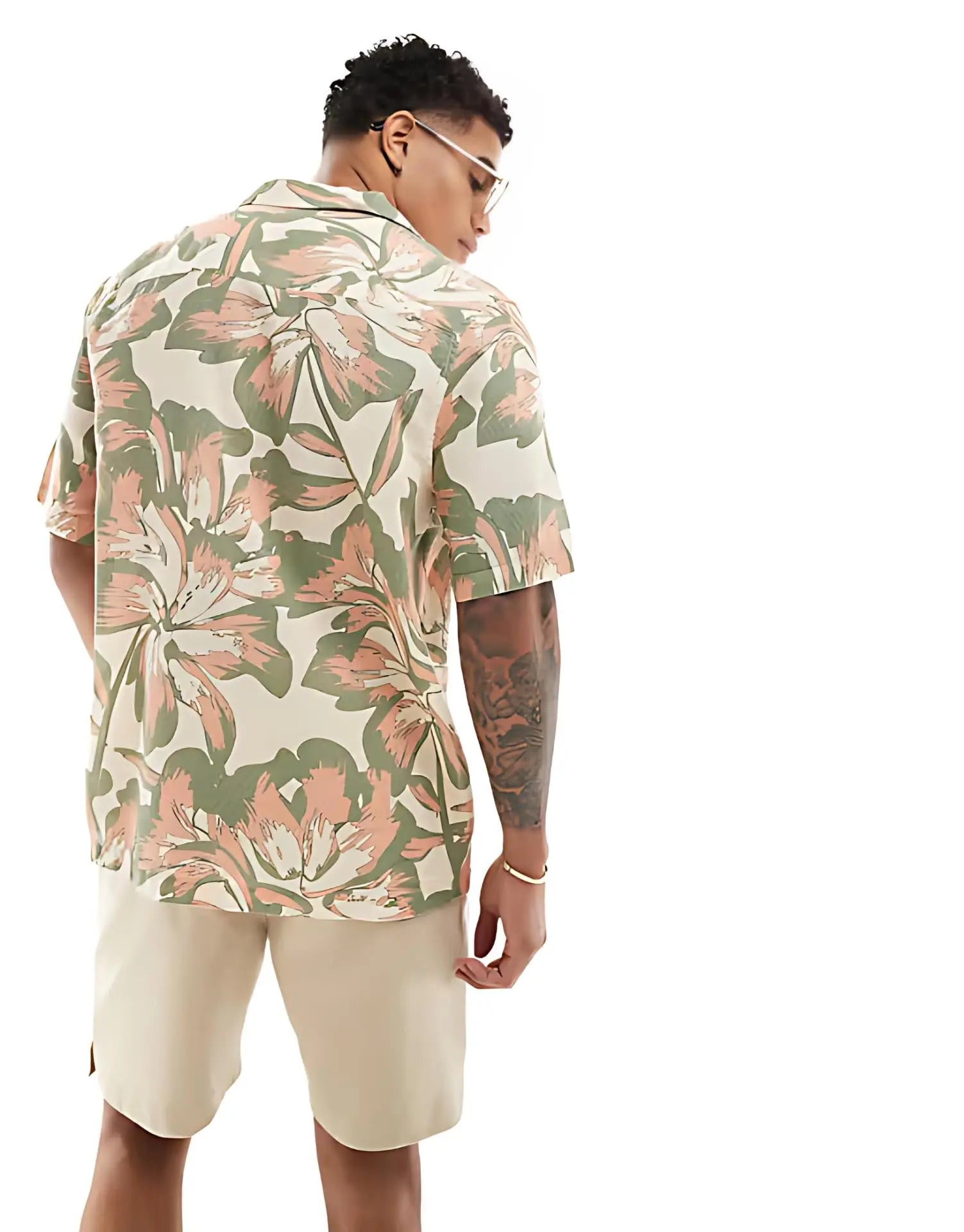 Rich Cotton Fabric Printed Shirt for Men | Summer Shirt for Men | Lightweight Textured Fabric | Spread Collar, Short Sleeves, Relaxed Fit | Perfect for Daily & Weekend Wear Solora