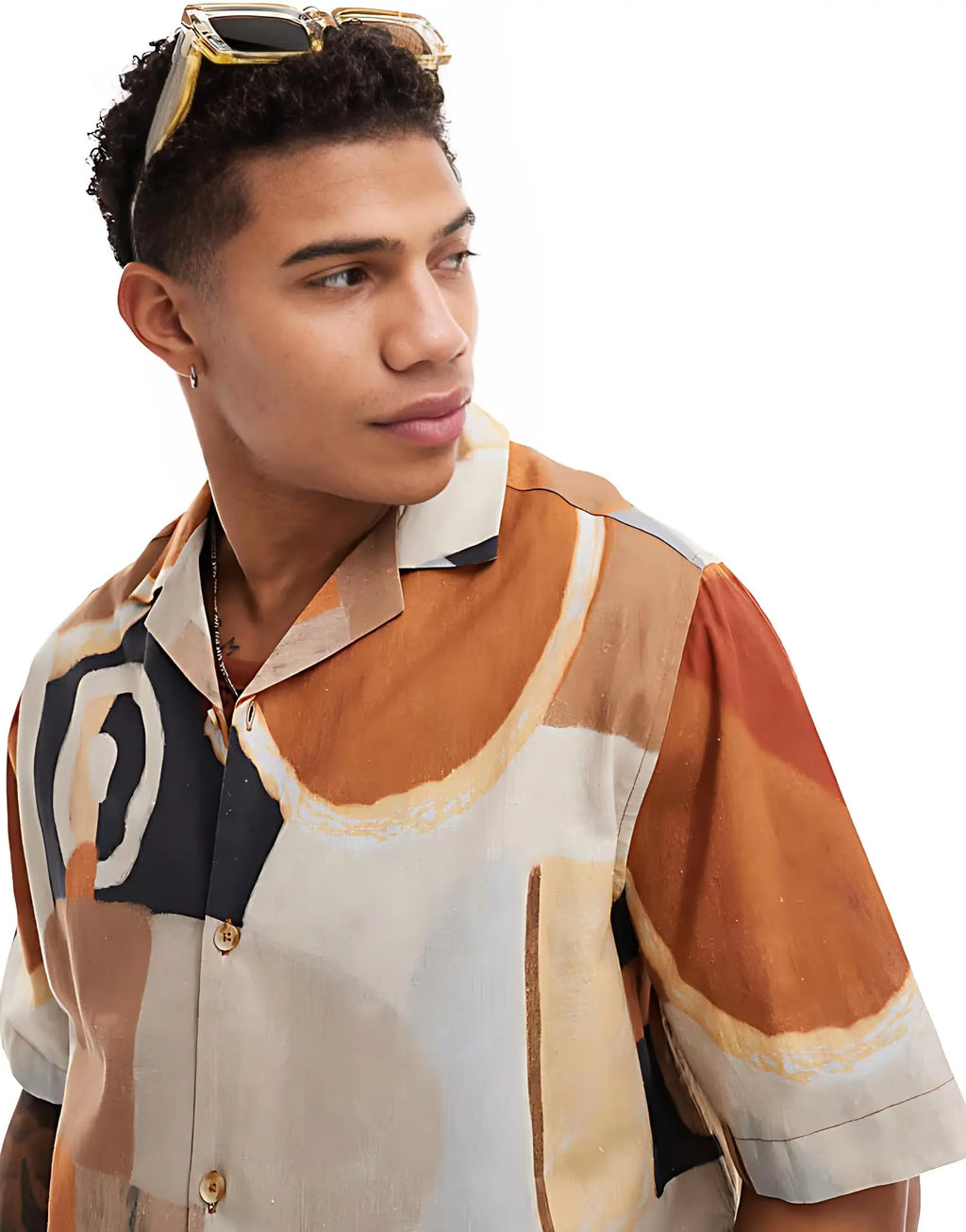 Rich Cotton Fabric Printed Shirt for Men | Summer Shirt for Men | Lightweight Textured Fabric | Spread Collar, Short Sleeves, Relaxed Fit | Perfect for Daily & Weekend Wear Solora