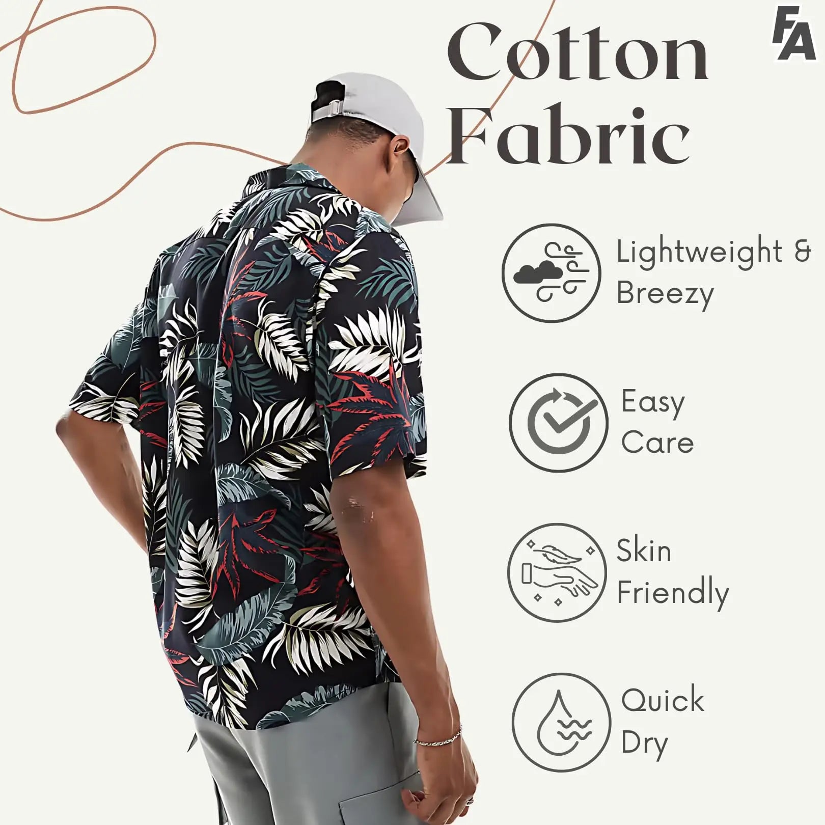 Rich Cotton Fabric Printed Shirt for Men | Summer Shirt for Men | Lightweight Textured Fabric | Spread Collar, Short Sleeves, Relaxed Fit | Perfect for Daily & Weekend Wear Solora